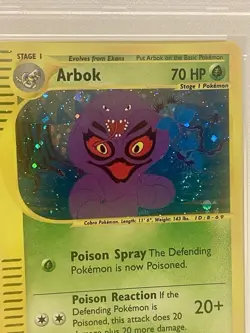2002 Pokemon Expedition Arbok 3/165 Holo PSA 7 Near Mint Swirl 💫💫💫 - Image 3