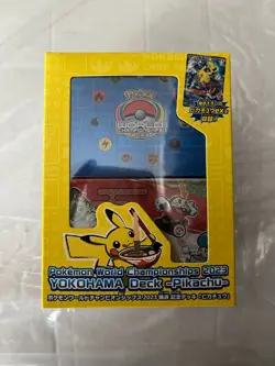 Pokemon World Championships 2023 Yokohama Deck Pikachu Promo Card Sealed - Image 1