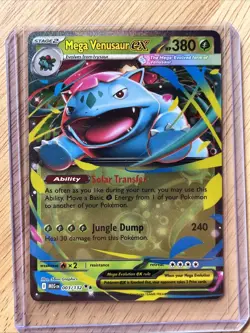 Mega Venusaur ex 003/132 Double Rare Pokemon TCG: Mega Evolution NM - Image 1