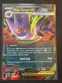 Mega Gengar EX 056/094 - Phantasmal Flames 2025 - Ultra Rare NM/M Pokemon TCG - Image 1