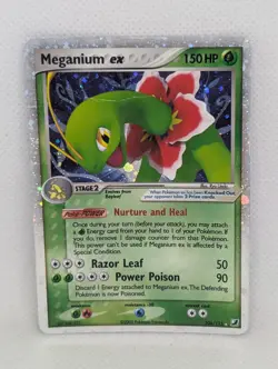 Meganium ex 106/115 Unseen Forces Holo Rare Pokemon TCG Nintendo vintage - Image 1