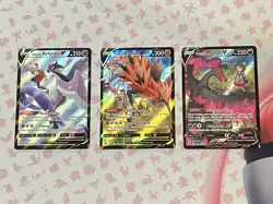 Pokemon TCG Astral Radiance Galarian Moltres Zapdos Articuno V NM - Image 1