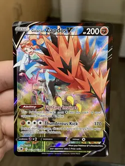 Pokemon TCG Astral Radiance Galarian Moltres Zapdos Articuno V NM - Image 5