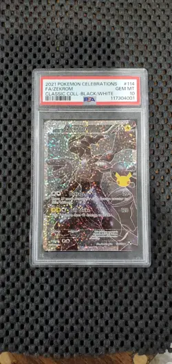 Zekrom Black White #114 - 2021 Pokemon Celebrations Full Art - PSA 10 GEM MINT - Image 1
