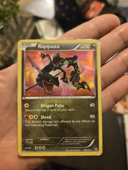 Rayquaza 128/124 Holo Dragons Exalted Secret Rare Pokemon - Image 1