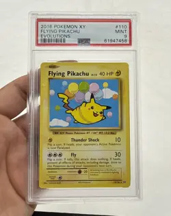 Pokemon XY Evolutions Flying Pikachu #110/108 2016, PSA 9 - Image 1