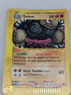 Golem 014/165 Expedition Base Set Holo Rare Pokemon TCG Nintendo e-reader HP - Image 3