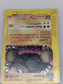 Golem 014/165 Expedition Base Set Holo Rare Pokemon TCG Nintendo e-reader HP - Image 4