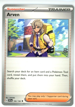 Pokemon TCG Arven Scarlet & Violet Base 166/198 Obsidian Flames 186/197 Uncommon - Image 1