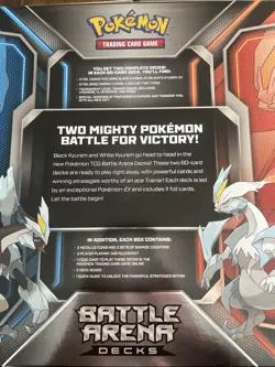 Factory Sealed Pokemon TCG Battle Arena Deck Black Kyurem vs White Kyurem Box 820650802843 - Image 5