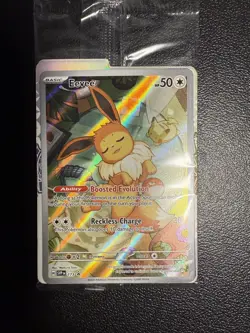 Pokemon TCG Eevee Prismatic Evolutions SVP 173 BlackStar Promo SEALED + Dividers - Image 1