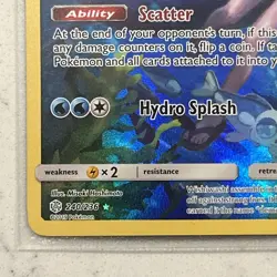 Wishiwashi 240/236 SM - Cosmic Eclipse Holo Secret Rare Pokemon TCG NM M20 - Image 2
