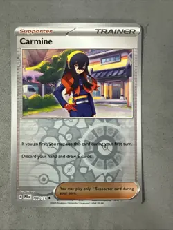 Pokemon TCG * SV Prismatic Evolutions * 103/131 Carmine U REVERSE HOLO * NM - Image 1