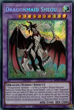 MP21-EN065 DRAGONMAID SHEOU SECRET RARE 1ST EDITION YuGiOh CARD - Image 1