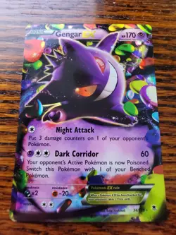 Pokemon Card Gengar EX 34/119 - Phantom Forces - Ultra Rare Holo MP - Image 1