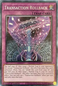 Yugioh! LP Transaction Rollback - RA04-EN105 - Collector's Rare - 1st Edition Li - Image 1