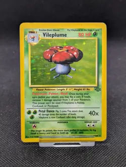 Vileplume 15/64 Holo Jungle Set Pokemon Card WOTC Played - Image 1