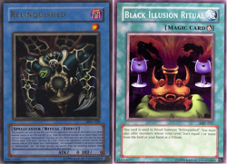 Yu-Gi-Oh! Relinquished MRL-029 Ultra Rare + Black Illusion Ritual MRL-051 Super - Image 1