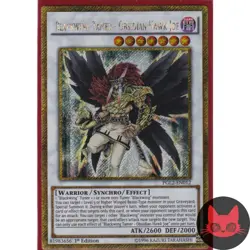 Yugioh Blackwing Tamer - Obsidian Hawk Joe PGL2-EN012 Gold Secret Rare 1st Ed NM - Image 1