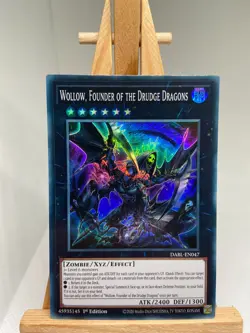 Wollow, Founder Of The Drudge Dragons - Super Rare 1st Ed. DABL-EN047 NM YuGiOh - Image 1