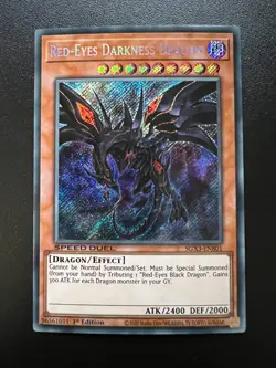 Red-Eyes Darkness Dragon SGX3-ENB01 Secret Rare 1st Edition Near Mint Yugioh - Image 1