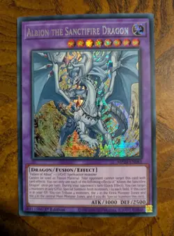 Albion The Sanctifire Dragon MP24-EN082 Prismatic Secret Rare NM 1st Ed YuGiOh! - Image 1