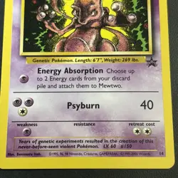 Pokemon Mewtwo Black Star Promo Card #14 - Image 2
