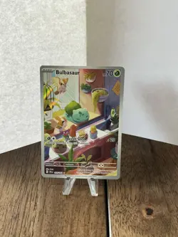 Pokemon TCG Stellar Crown Bulbasaur Card 143/142 Secret Illustration Rare - Image 1
