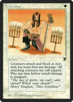 Holy Day Legends MINT White Common MAGIC THE GATHERING MTG CARD ABUGames - Image 1