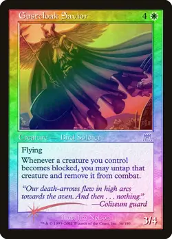 Gustcloak Savior FOIL Onslaught PLD White Rare MAGIC GATHERING CARD ABUGames - Image 1