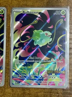 NM 3x Mega Evolution Bulbasuar Lot Pokemon Card TCG - Image 3