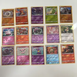 Pokemon Hidden Fates Reverse Holo Lot 15 Cards - Image 1