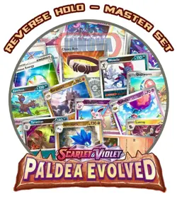Paldea Evolved Complete Reverse Holo Foil Master Set - 177 Pokemon Cards NM - Image 1