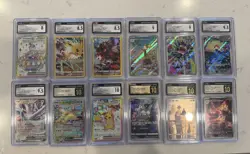 cgc graded pokemon cards lot 12 Cards - Image 1