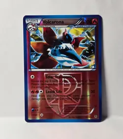 Volcarona 13/101 Pokemon Card Black & White Plasma Blast Rare Reverse Holo LP - Image 1