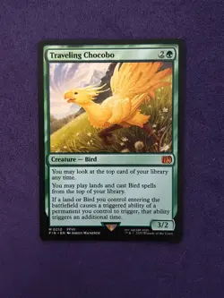 0210 Traveling Chocobo Final Fantasy MTG Card Mythic FIN Regular - Image 1