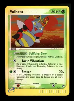 Volbeat 53/100 EX Sandstorm 2003 Reverse Holo E-Reader Pokemon Card TCG - Image 1