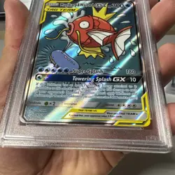 Pokemon TCG Magikarp Wailord-GX Holo English Art Card 161/181 Sun&Moon PSA7 - Image 2