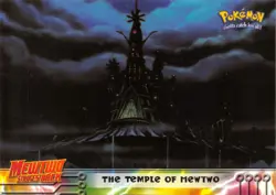 THE TEMPLE OF MEWTWO #18 - BLUE Logo - MEWTWO SB - TOPPS POKEMON CARD - NM/LP - Image 1