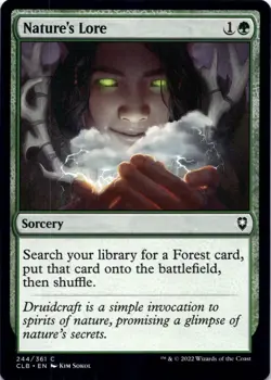 Nature's Lore - Commander Legends: Battle for Baldur's Gate - Magic MTG NM - Image 1