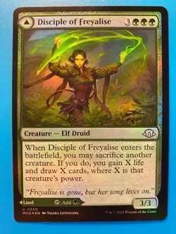 MTG 1x FOIL Disciple of Freyalise # 250 Modern Horizons 3 Magic Gathering x1 NM - Image 1