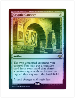 1x Cryptic Gateway, Foil, Magic the Gathering MTG NM - Image 1