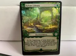 Sylvan Library - - Altered Art - - Commander - EDH - - Image 1