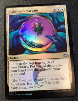 Rakshasa's Bargain - Foil - TDM - MTG - EN - NM - 0214 - Image 1