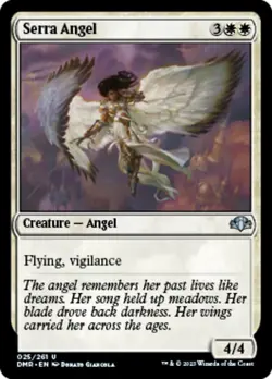 Serra Angel [Dominaria Remastered] Foil Near Mint - Image 1