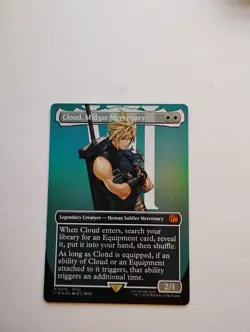 Cloud, Midgar Mercenary (Borderless) Final Fantasy Foil - Image 1