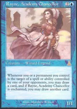 MTG magic cards 1x Rayne, Academy Chancellor Urza's Destiny Light Play, English - Image 1