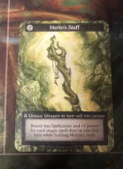 Sorcery Merlin's Staff Unique Non-Foil Arthurian Legends - Image 1