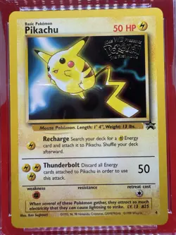 CGC MINT 9 Pikachu 4 WB Stamped Movie Promo WOTC 1999 Pokemon Mew Strkes Bk - Image 2