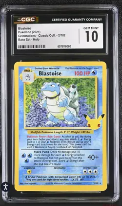 Pokemon Celebrations Blastoise and Venusaur CGC GEM MINT 10 - Image 3